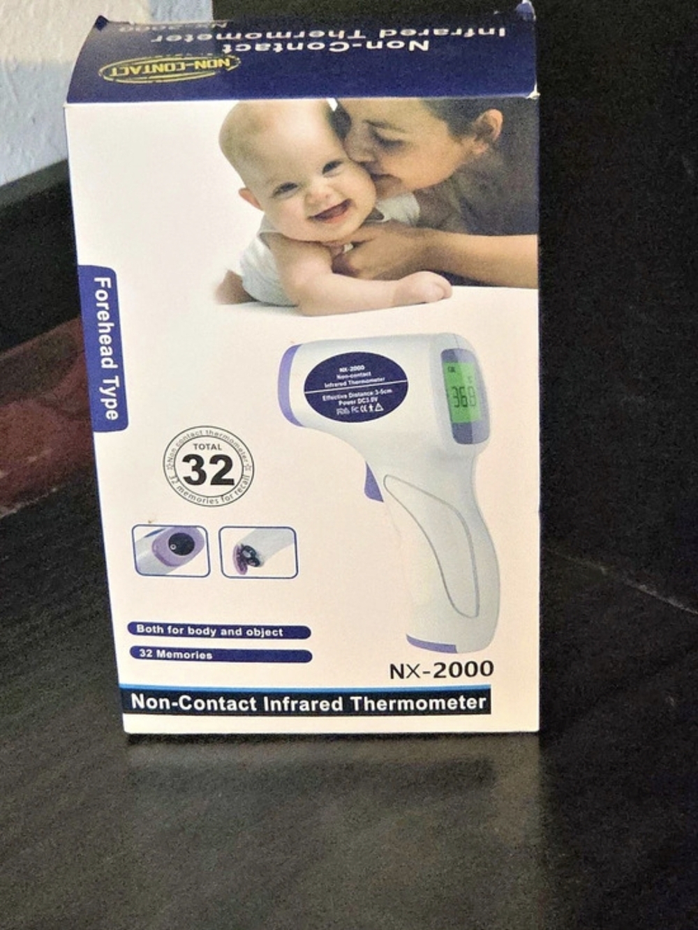 NX-2000 Non-Contact Infrared Thermometer White & Purple
